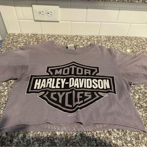Harley-Davidson Purple Logo Crop Top